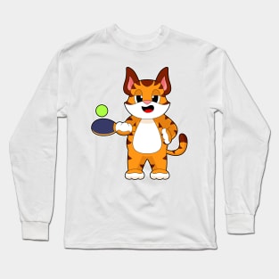 Tiger Table tennis Table tennis racket Long Sleeve T-Shirt